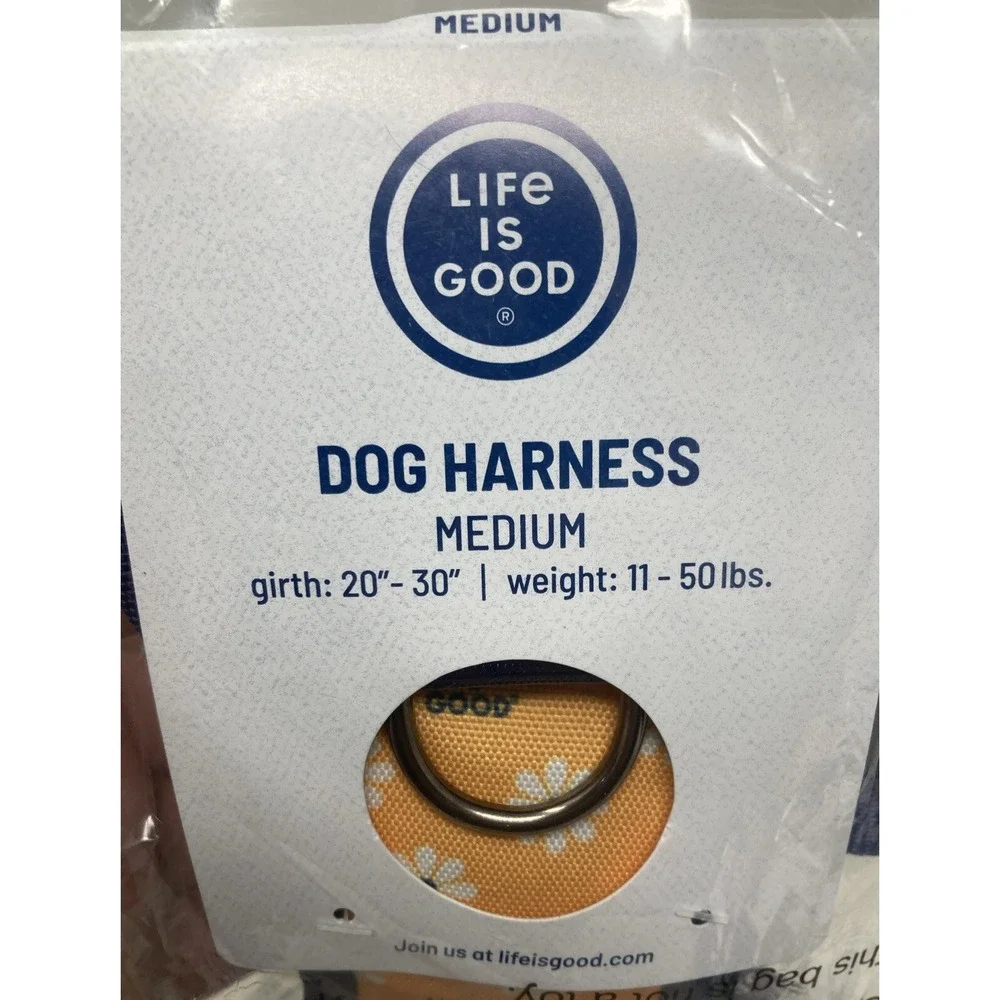 Life is Good Daisy Dog Harness MEDIUM 11-50 lbs‎ NWT 🌼